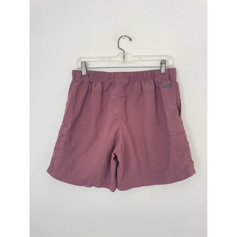 Columbia Shorts Womens Mauve Purple Cargo Utility Outdoor Hiking Fishing Size XL